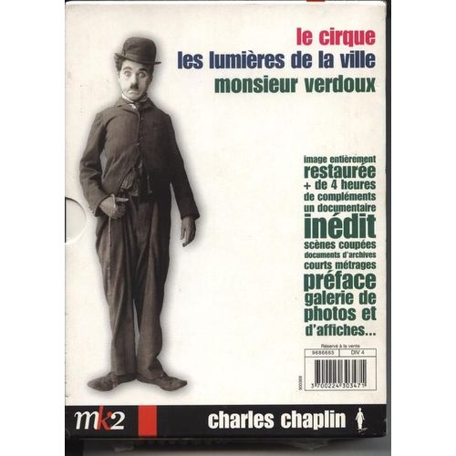 Charlie Chaplin - Coffret 2 - Le Cirque + Les Lumières De La Ville + Monsieur Verdoux