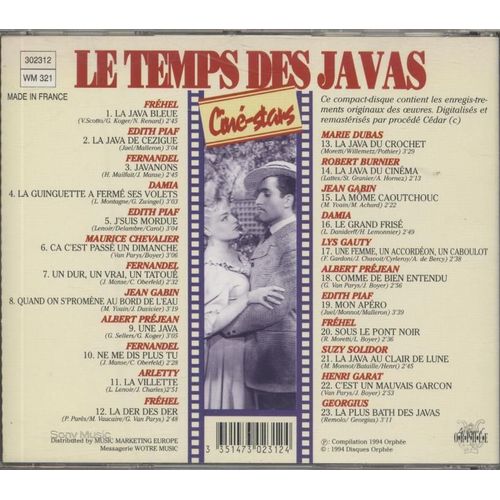 Le Temps Des Javas