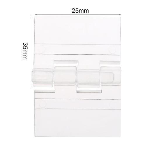 25 X35 Mm 10pcs - Charnières En Acrylique Transparent, Mini Charnière, Plastique Transparent, Outils De Charnière Pliants Pour Meubles, Porte D'armoire