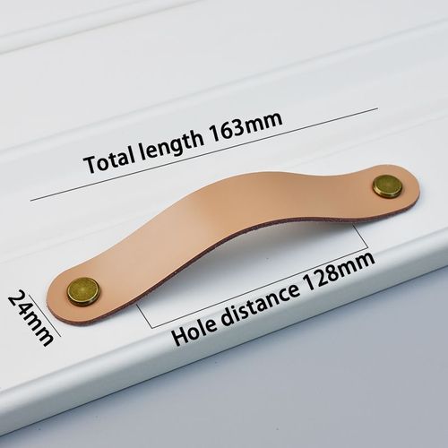 128khaki-bronze - Leather MELShoe Chi Boards Tirettes, Meubles de cuisine, Rangement de Cisco, Poignée de chambre, IQUE Table, Armoire, Bouton de porte