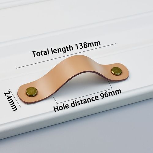 96khaki-bronze - Leather MELShoe Chi Boards Tirettes, Meubles de cuisine, Rangement de Cisco, Poignée de chambre, IQUE Table, Armoire, Bouton de porte