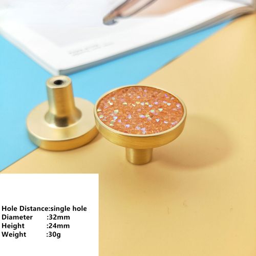 Diamond Brun Clair - Lèvent Circulaires De Meubles À Trou Unique En Alliage De Zinc, Crochet Pour Armoire, Garde-Robe, Chambre À Coucher