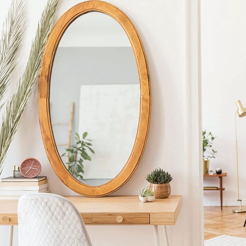 Jaune - Lvent De Commode En Rotin Boho, Ronds En Bois, Tiss... - 5