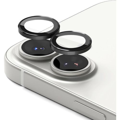 Protection Caméra Iphone 17 Verre Trempé [Camera Lens Frame Glass] [2 Pack] Protection Objectif Couvercle En Verre Cadre En Aluminium Résistant Aux Rayures Caméra Protecteur