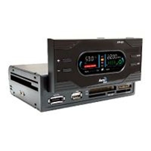 AeroCool FP-01 - Lecteur de carte - 55 en 1 - 5,25" (CF I, CF II, MS, MS PRO, Microdrive, MMC, SD, SM, xD, MS PRO Duo, miniSD, RS-MMC, MMCmobile, microSD, MMCplus)