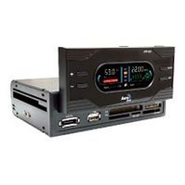 AeroCool FP-01 - Lecteur de carte - 55 en 1 - 5,25" (CF I, CF II, MS, MS PRO, Microdrive, MMC, SD, SM, xD, MS PRO Duo, miniSD, RS-MMC, MMCmobile, microSD, MMCplus)