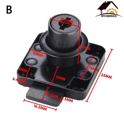 Type B - Myhomera-Serrure D'armoire En Acier Roulé Mellocks, Boîte À Lettres De Bureau, Quincaillerie De Meubles, Serrures À Came, Bricolage, 2 Prédire