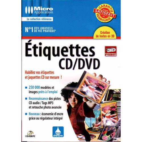 Etiquettes Cd/Dvd