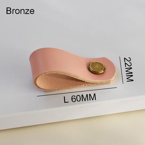 Bronze Vert - Poignée De Meuble En Cuir Rose De Style Nordique, Boutons De Porte Pour Placard De Cuisine, Chambre D'enfant