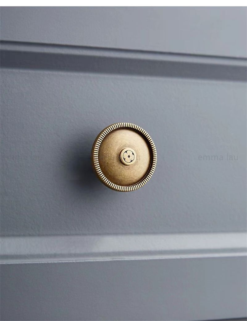 D60 mm-or - Poigne de meuble en laiton massif, boutons de p... - 6