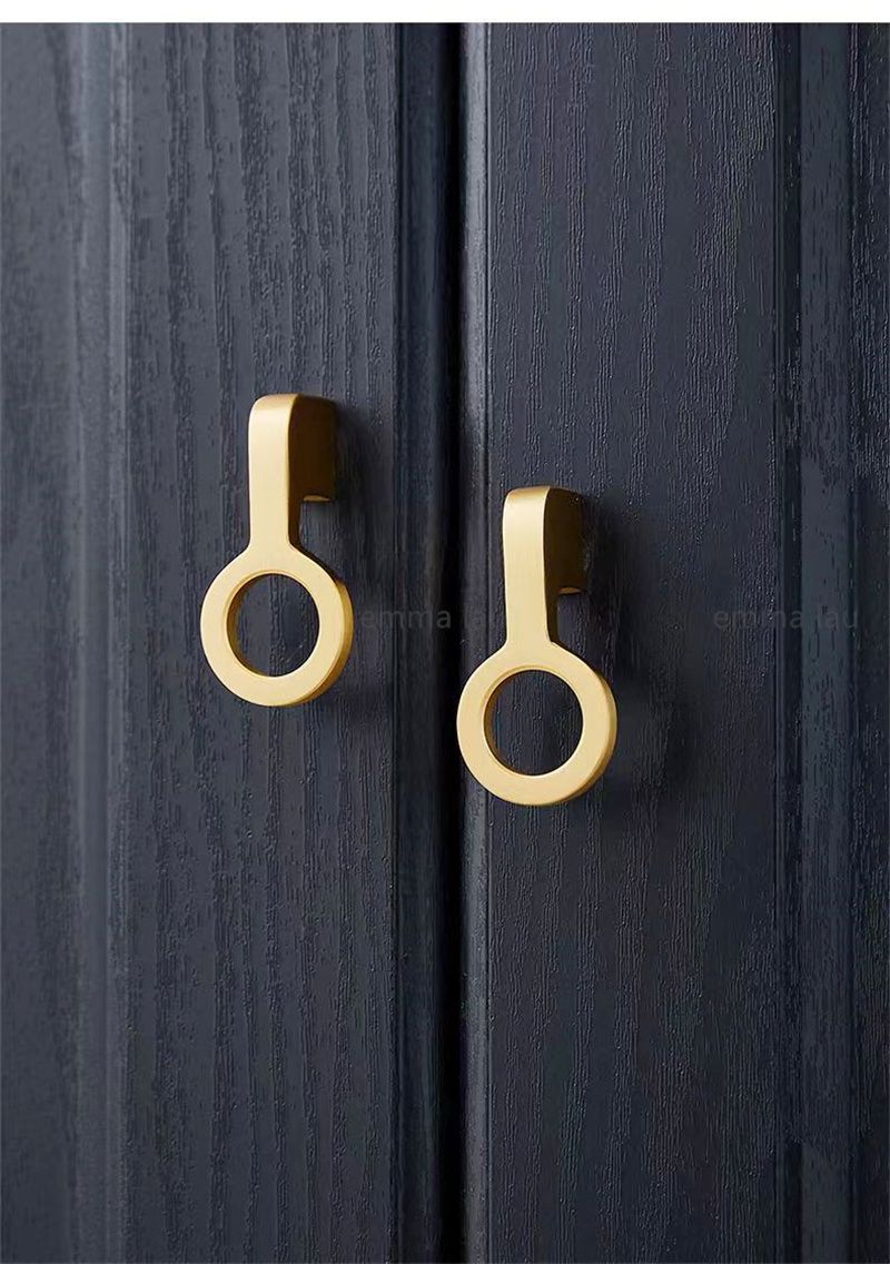 D110 mm-or - Poigne de meuble en laiton massif, boutons de ... - 7