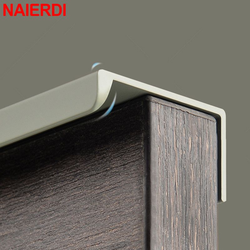Longueur 150 Mm - 4 Angle Droit Bleu - Poigne De Meuble Lon... - 6