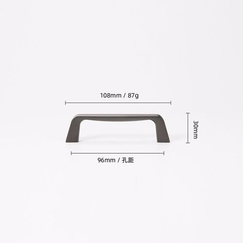 96 Mm-1pcs - Poignée De Porte De Placard Gris, Style Nordique, Carpathian, Glam, Pour Quincaillerie De Meubles