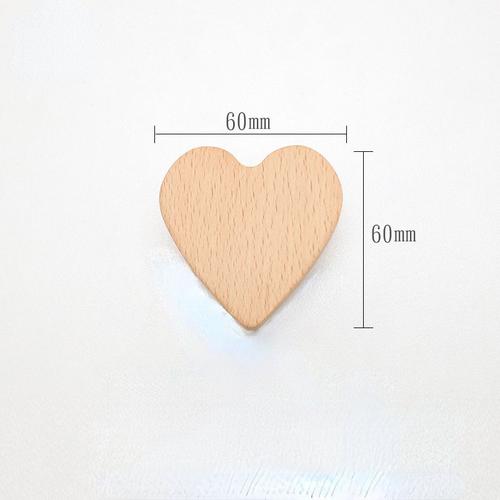 La Forme Du C¿Ur De L'amour - Poignée De Travail En Bois En Forme De C¿Ur Pour Meubles De Cuisine, Trou Unique