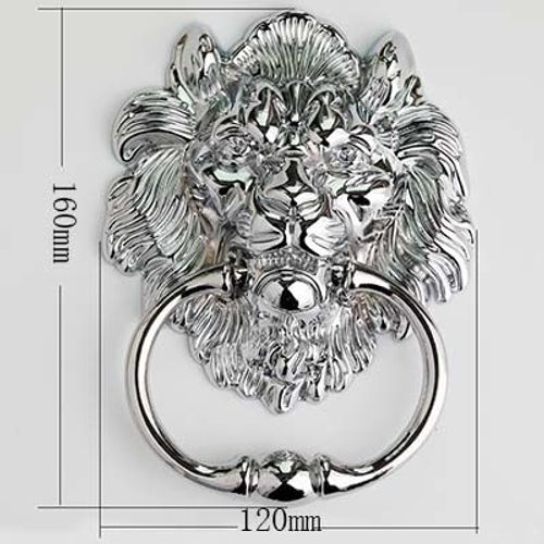 Argent - Poignée En Laiton Antique De Style Rétro, Chrome Brillant, Grand Anneau De Tête De Discussion, Argent, Or, Bois, Chaise, Canapé, Porte, Nervure, Bouton, Bronze, 160mm