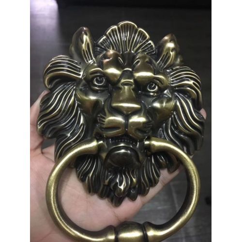 Laiton Antique - Poignée En Laiton Antique De Style Rétro, Chrome Brillant, Grand Anneau De Tête De Discussion, Argent, Or, Bois, Chaise, Canapé, Porte, Nervure, Bouton, Bronze, 160mm