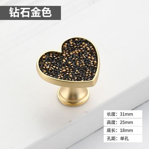 Poignée Et Bouton De Garde-Robe Ronds En Forme Hexagonale, Conception Moderne, Coque À Trou Unique, Poignée De Fusion En Diamant Pour Chambre D'enfant