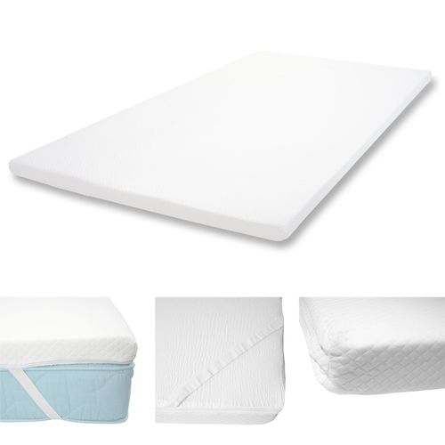 6cm Surmatelas En Mousse  Froid Hwc-E63, Couvre-Matelas, Housse De Matelas   140x200cm