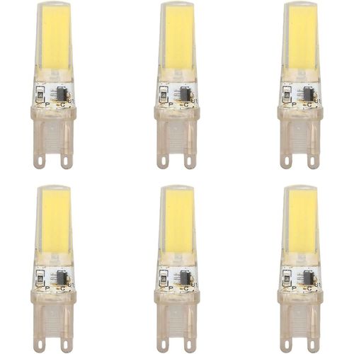 6pcs G9 Ampoules Led 500lm Cob Dimmable Ampoule Led De Remplacement Pour Lampes Murales Lampes De Table(Lumire Blanche)[Amp749270]