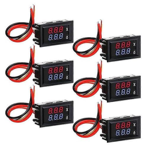 6pcs Voltmtre Numrique Ampremtre Pour Automobile