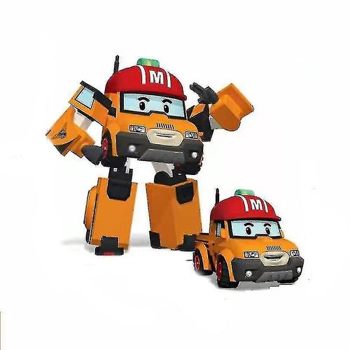 6stks/Set 2023 Core Speelgoed Polis Robocars Transformatie Robot Poli Roy Ambre Anime Metal Action Figure Cartoon Toy Car Child