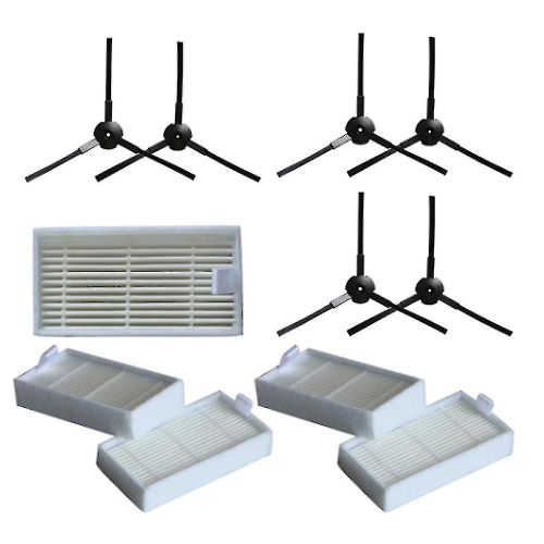 6X Brosse Latrale +5X Filtre pour Lidl SilverCrest SSR 3000 A1 Aspirateur Robot Accessoires Aspirateur