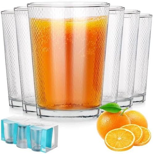 6x Ensemble De Verres  Boisson Eau Jus Ensemble De Verres  Boisson 425 Ml