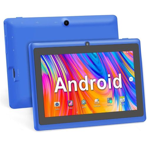 7 Pouces Tablette Tactile,Android 5.0 Quad Core Tablet PC,1Go RAM 8Go ROM,Double Camras,WiFi,Bluetooth,Bleu