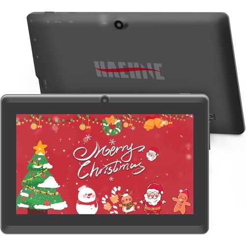 7 Pouces Tablette Tactile avec Adapter,Android 5.0 Quad Core Tablet PC,1Go RAM 8Go ROM,Double Camras,WiFi,Bluetooth,pour Enfants & Adultes,Noir
