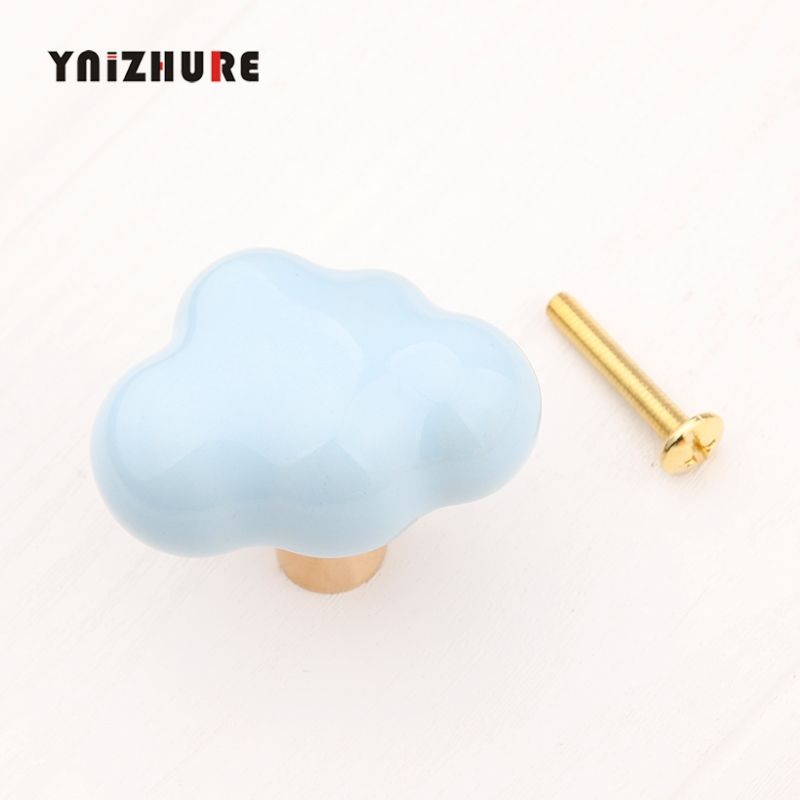 Glace Bleue - Poignes De Meuble En Cramique Pour Chambre D... - 6