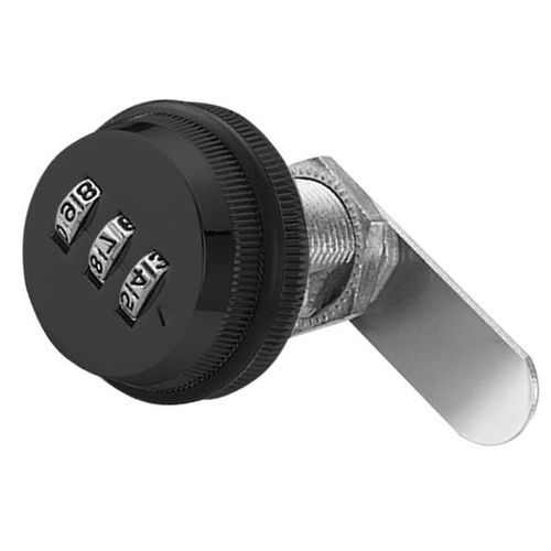 Épaisseur De Porte De 22 Mm - Noir - Serrure À Combinaison De Mot De Passe Avec Bouton Rotatif Pour Casier, Boîte De Rangement Et De Livraison, Serrure D'armoire Codée