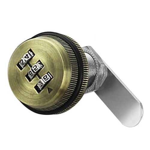 Épaisseur De Porte De 22 Mm - Bronze - Serrure À Combinaison De Mot De Passe Avec Bouton Rotatif Pour Casier, Boîte De Rangement Et De Livraison, Serrure D'armoire Codée