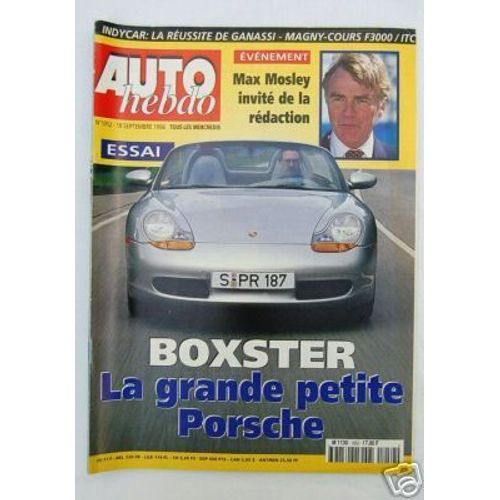 Auto Hebdo N 1052 18 Sept 96 Porsche Boxter Mosley