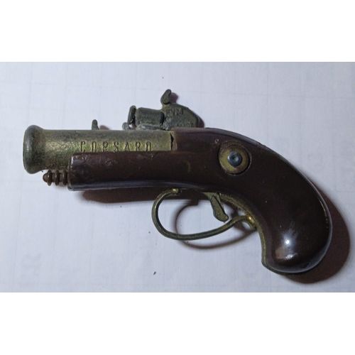 Ancien Pistolet " Corsaire " À Amorce Jouet Vintage