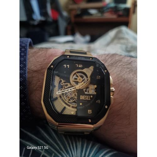 Montre Diesel Flayed Homme Automatique Acier Bicolore