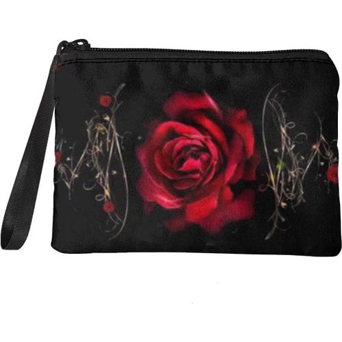 Petit Porte-Monnaie Pour Femme Avec Sangle ¿¿ Fermeture ¿¿Clair, Rose Rouge ¿¿L¿¿Gant, Taille Unique, Porte-Monnaie