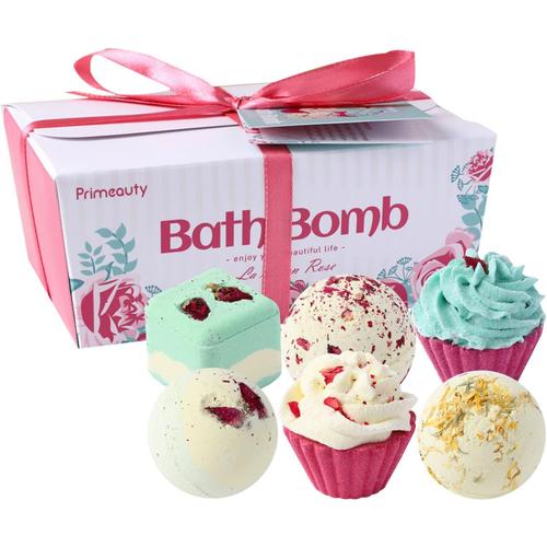 6 X Bombes De Bain, Coffret Cadeau Femme Boule De Bain,Soulagement Du Stress,Relaxation Parfum¿¿E,Cadeau Pour Enfant,M¿¿Re,¿¿Pouse,Pour La Saint-Valentin,Cadeau D'anniversaire,F¿¿Te Des M¿¿Res 