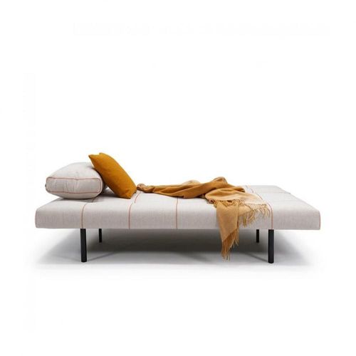 Canapé Lit Sigga X Piétement Acier Tissu Weda Sand