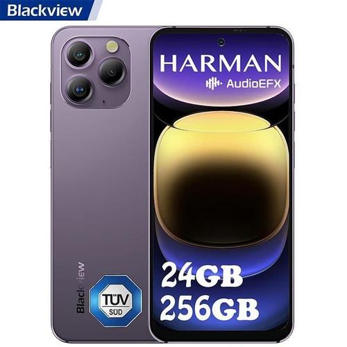 Smartphone Blackview A96 - 6,5" 2.4K 120Hz 24Go+256Go - Violet