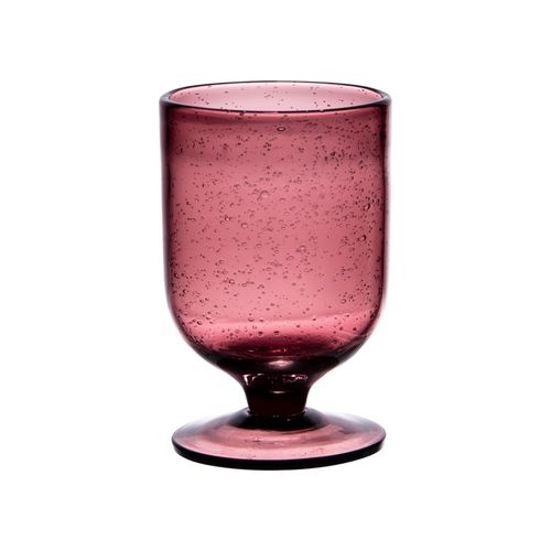 Verre À Pied 25 Cl Gordes Bullé Violet (Lot De 6)
