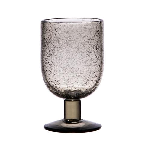 Verre À Pied 28 Cl Luberon Bullé Gris (Lot De 6)