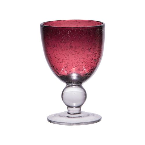 Verre À Pied 28 Cl Artisan Bullé Violet (Lot De 6)