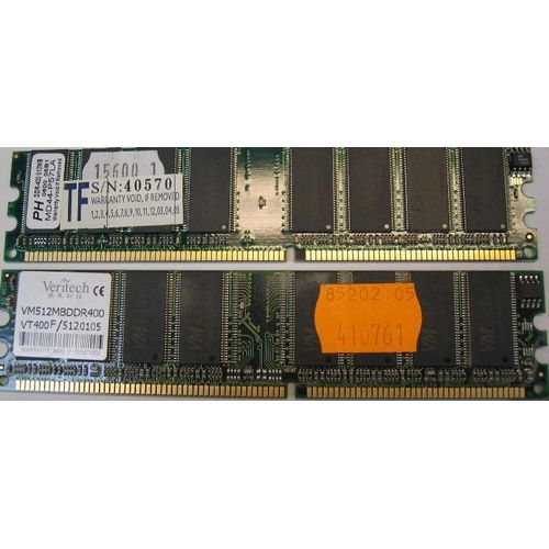 Memoire - 512 Mo - DIMM 184 broches - DDR - PC3200 - 400 MHz