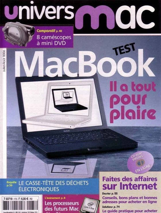 Univers Mac N° 173 : Mac Book