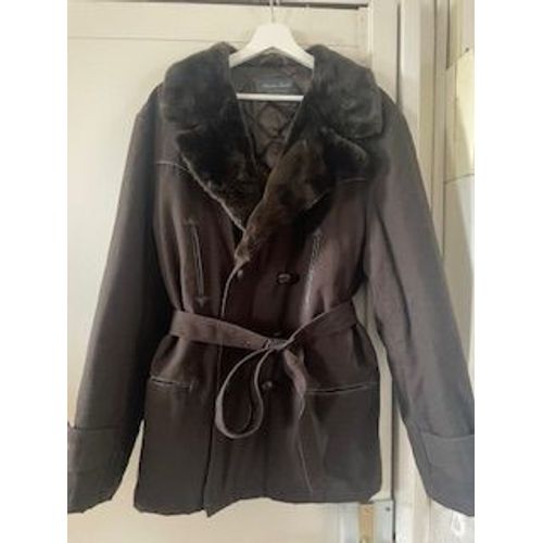 Parka Bruce Field, Marron Avec Col Fourrures Synthétique