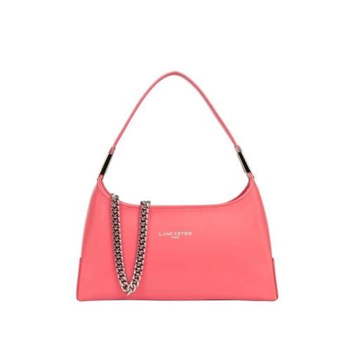 Sac porte epaule en cuir Lancaster Ref 60709 Rose bonbon 25*12*7 cm