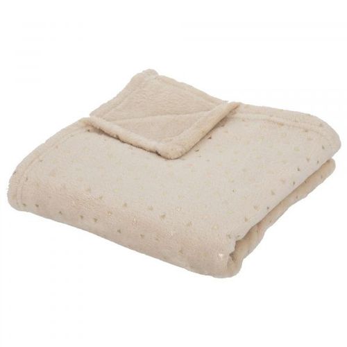 Plaid Flanelle Beige 75x100 Cm