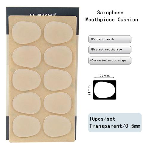 Sax En Call 0,5 Mm - Coussinets En Silicone Pour Embouchure De Saxophone, Coussinets Pour Saxophone Aigu, Alto, Ténor,10 Pièces