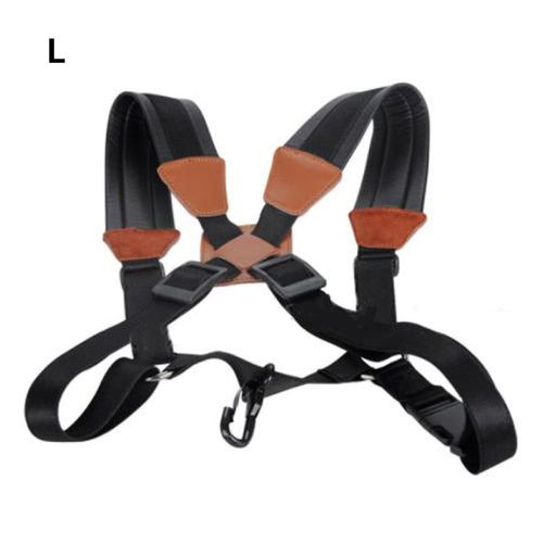 L - Sangles De Saxophone Souples En Cuir Pour Enfants Et Adultes, Double Épaule, Avec Crochet En Acier, Pour Alto, Tenor, Soprano, Pièces De Saxophone