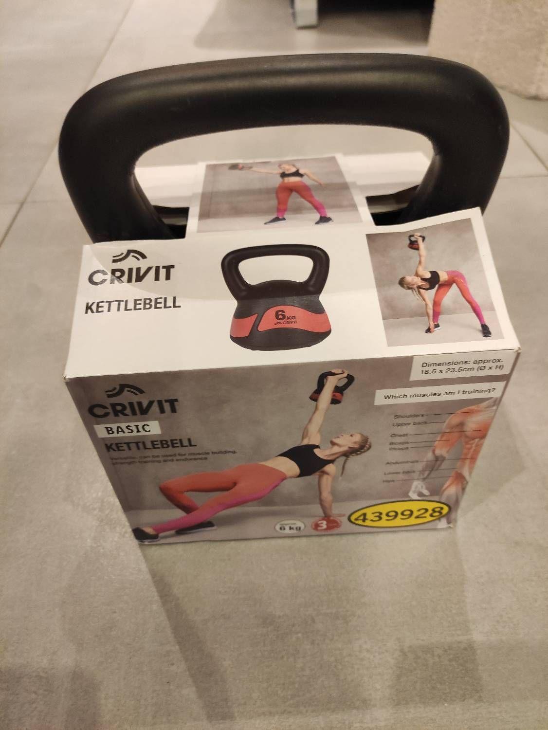 Kettlebell crivit 6 kg Fonte musculation fitness Rakuten